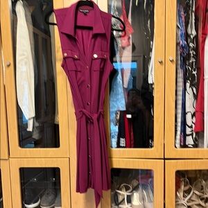 Boston Proper Sleeveless Beyond travel belted Dress